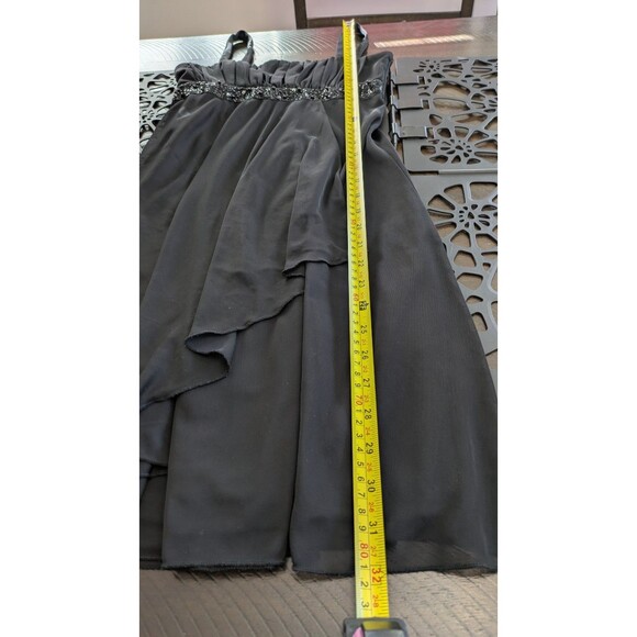 Vintage Y2K City Triangles Dress Juniors M (Fits XS-S) Babydoll Chiffon Beaded - Picture 14 of 14